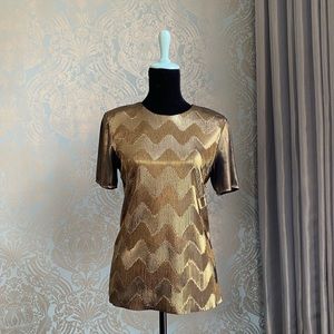 Gold Retro Top